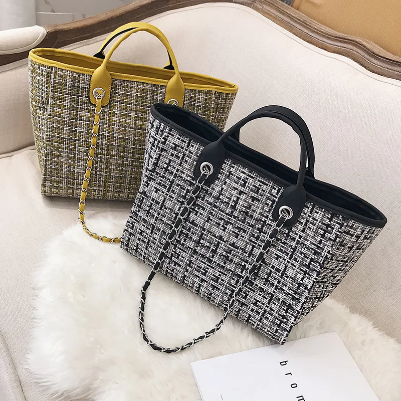 2023 New Korean Women's Bag Fashionable Plaid Contrasting Color Chain Bucket Bag Single Shoulder Handheld Oblique Straddle Bag
2023 New Korean Women's Bag Fashionable Plaid Contrasting Color Chain Bucket Bag Single Shoulder Handheld Oblique Straddle Bag