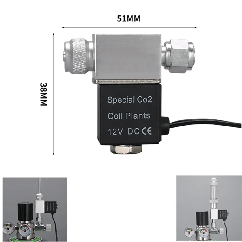 DC 12V Aquarium Solenoid Valve CO2 System Regulator Aquarium Accessories Electric Low Temperature Magnetic Valve for Fish Tank
DC 12V Aquarium Solenoid Valve CO2 System Regulator Aquarium Accessories Electric Low Temperature Magnetic Valve for Fish Tank