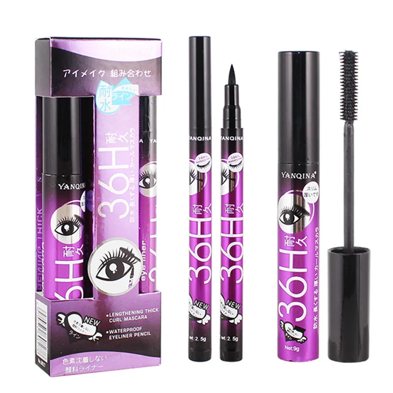36H Black Waterproof Liquid Mascara 4D Fiber Lashes Curling Thick Lengthening Black Mascara Volume Eyelashes Korea Makeup Set
36H Black Waterproof Liquid Mascara 4D Fiber Lashes Curling Thick Lengthening Black Mascara Volume Eyelashes Korea Makeup Set