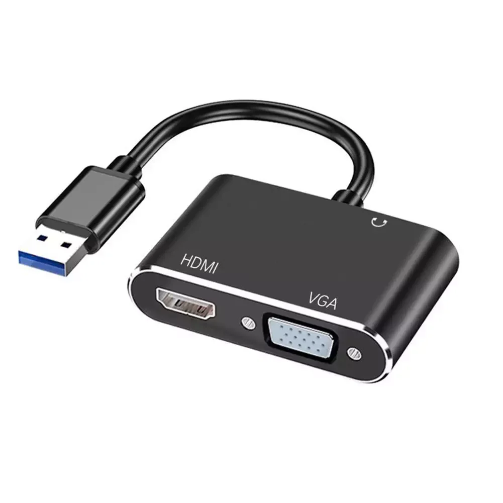 Adapter Converter USB 3.0 to HDMI-Compatible VGA DVI 1080P HD for Computer to Projector TV Monitor Extend Screen VGA Cable
Adapter Converter USB 3.0 to HDMI-Compatible VGA DVI 1080P HD for Computer to Projector TV Monitor Extend Screen VGA Cable