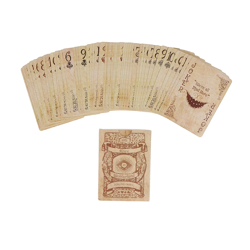 Vintage Style Playing Cards Alice in Game Poker Playing Cards Deck Board Games Retro Poker Set Magic Card Novelty Present Pokers
Vintage Style Playing Cards Alice in Game Poker Playing Cards Deck Board Games Retro Poker Set Magic Card Novelty Present Pokers