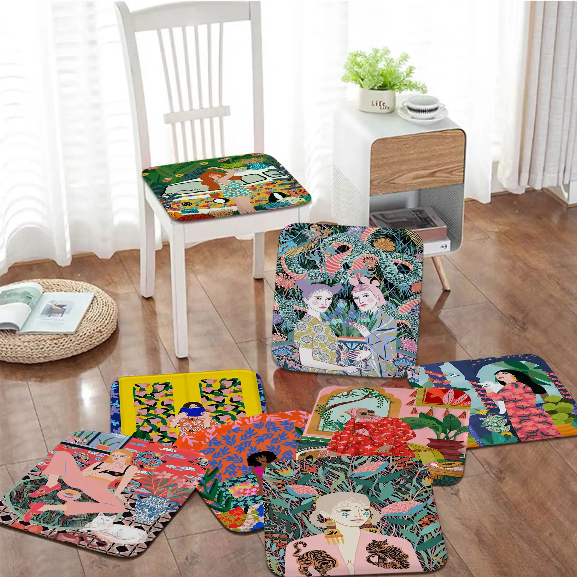Moroccan Abstract Fashion Girl Four Seasons Seat Pad Household Cushion Soft Plush Chair Mat Winter Office Bar Seat Mat
Moroccan Abstract Fashion Girl Four Seasons Seat Pad Household Cushion Soft Plush Chair Mat Winter Office Bar Seat Mat