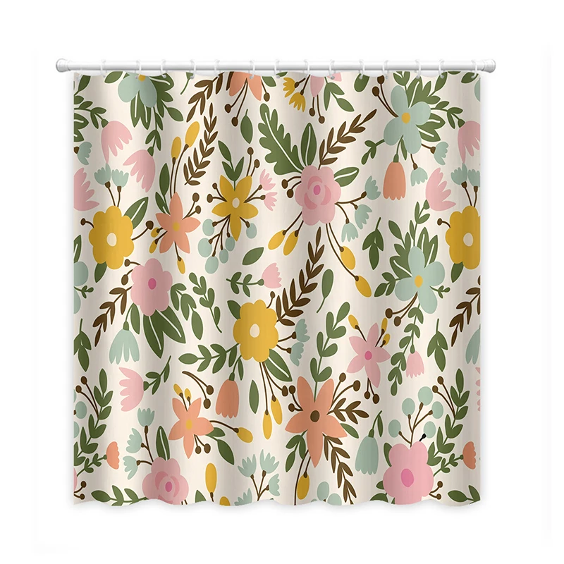Tende da doccia nordiche tenda da doccia impermeabile in tessuto con stampa floreale di paesaggio naturale per la decorazione
Tende da doccia nordiche tenda da doccia impermeabile in tessuto con stampa floreale di paesaggio naturale per la decorazione