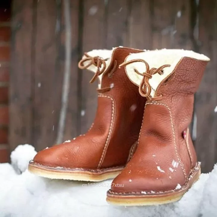 NEW IN Buttery-Soft Waterproof Wool Lining Boots Shoes Ladies Calf-Boots Lace-Up Flat Winter Solid Sewing Mid Keep-Warm Outwear
NEW IN Buttery-Soft Waterproof Wool Lining Boots Shoes Ladies Calf-Boots Lace-Up Flat Winter Solid Sewing Mid Keep-Warm Outwear