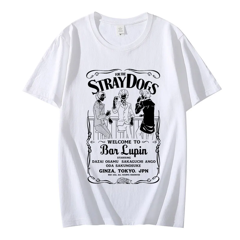 Japanese Anime Bungou Stray Dogs T Shirt Men Women Dazai Osamu Manga Harajuku Graphic T-shirt Summer Tops Unisex Tees Oversized
Japanese Anime Bungou Stray Dogs T Shirt Men Women Dazai Osamu Manga Harajuku Graphic T-shirt Summer Tops Unisex Tees Oversized