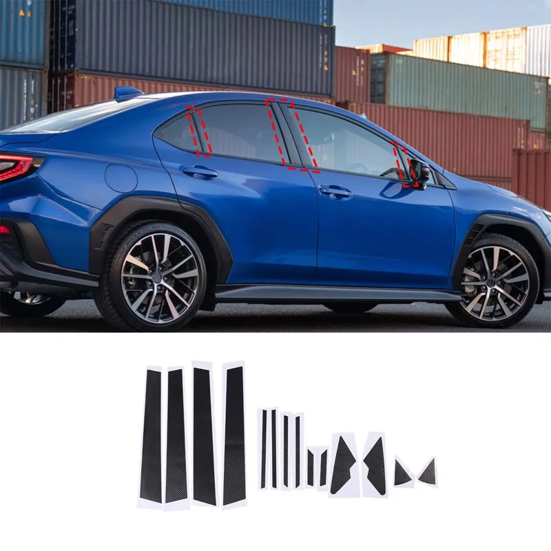 For Subaru WRX 2021 2022 2023 PVC carbon fiber Car Windows B-pillar cover Trim Strip Sticker Car Accessories
For Subaru WRX 2021 2022 2023 PVC carbon fiber Car Windows B-pillar cover Trim Strip Sticker Car Accessories