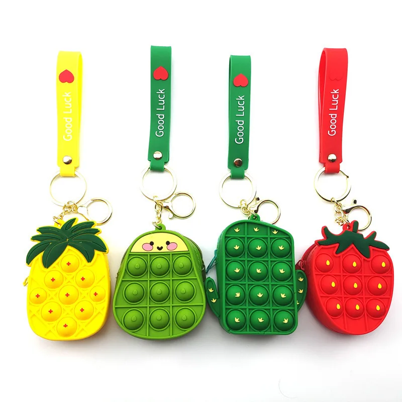 New Silicone Bubble Wallet Simple Dimple Push Bubbles Antistress Mini Children's Coin Purse Cartoon Doll Keychain Storage Bags
New Silicone Bubble Wallet Simple Dimple Push Bubbles Antistress Mini Children's Coin Purse Cartoon Doll Keychain Storage Bags