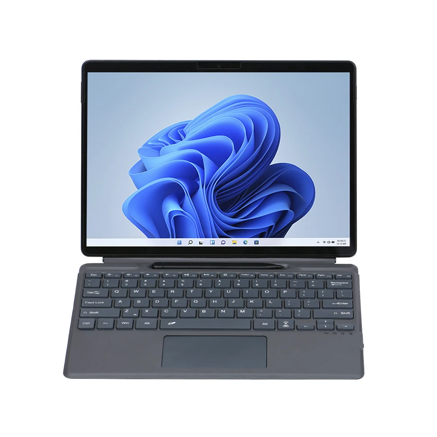 Factory Wholesale Backlit Tablet PC Rechargeable BT Wireless Keyboard with Mouse Trackpad for Surface Pro X 13"
Factory Wholesale Backlit Tablet PC Rechargeable BT Wireless Keyboard with Mouse Trackpad for Surface Pro X 13"