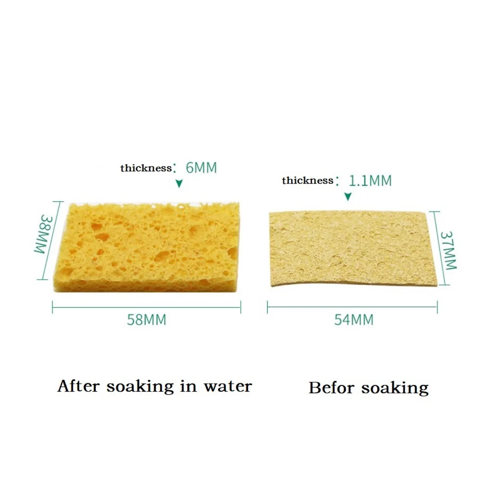 Replace Your Old Sponge with 10pcs High Temperature Resistant Cleaning Sponges for Soldering Iron Tips Keep Your Tip Clean
Replace Your Old Sponge with 10pcs High Temperature Resistant Cleaning Sponges for Soldering Iron Tips Keep Your Tip Clean