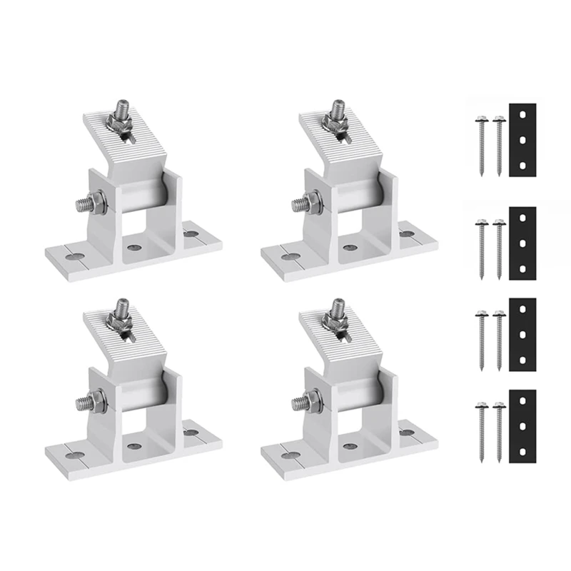 4Sets Solar Module Support 15-30° Adjustable Pv Module Brackets, Solar Mountings, Flat Roof, Mounting Solar Module
4Sets Solar Module Support 15-30° Adjustable Pv Module Brackets, Solar Mountings, Flat Roof, Mounting Solar Module