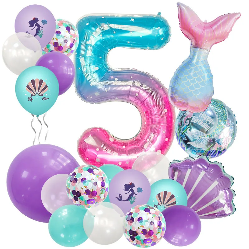1set Cute Little Mermaid Party Balloon 32inch Starry Number Foil Balloons Wedding Birthday Party Baby Shower Decoration Globos
1set Cute Little Mermaid Party Balloon 32inch Starry Number Foil Balloons Wedding Birthday Party Baby Shower Decoration Globos