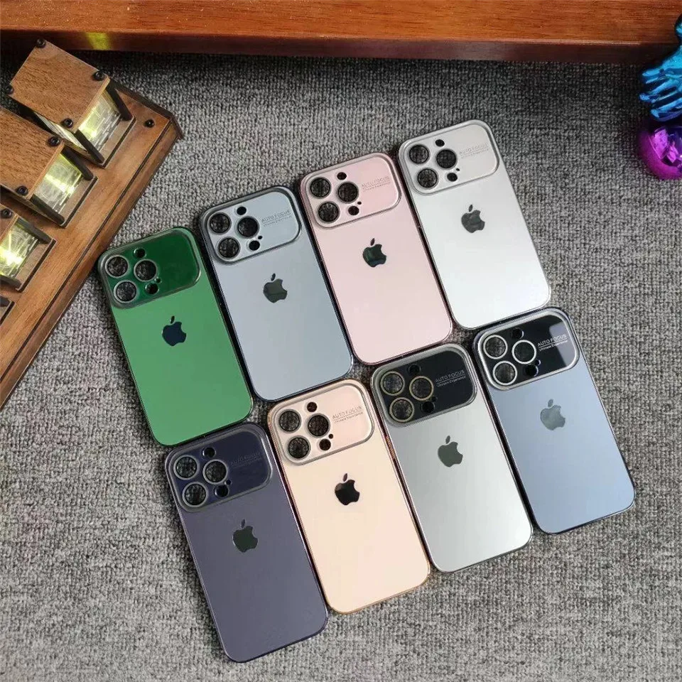 Phone case With Large Window in Original Machine Color With Electroplating Frame For iPhone 11 12 13 14 Pro Max Glass lens cover
Phone case With Large Window in Original Machine Color With Electroplating Frame For iPhone 11 12 13 14 Pro Max Glass lens cover