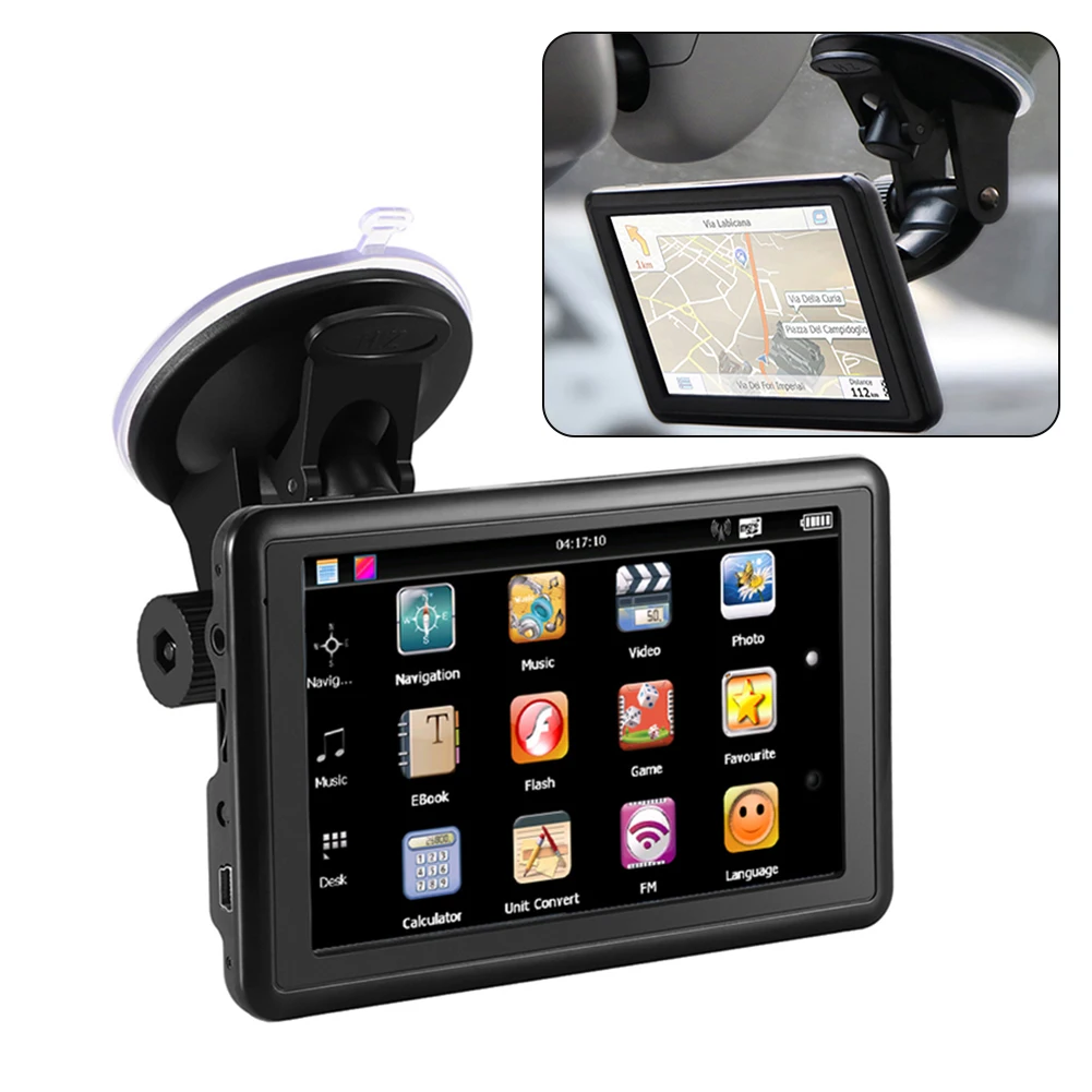 Car GPS Navigation 5 Inch HD Touch Screen Car Radio Multimedia Player With 8G+32G America Europe Map GPS Navigators
Car GPS Navigation 5 Inch HD Touch Screen Car Radio Multimedia Player With 8G+32G America Europe Map GPS Navigators