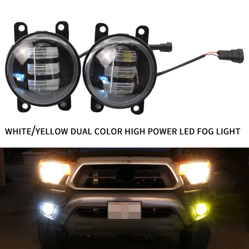 White/Yellow Dual Color 20W High Power LED Fog Light Kit For Honda Nissan Subaru Ford
White/Yellow Dual Color 20W High Power LED Fog Light Kit For Honda Nissan Subaru Ford