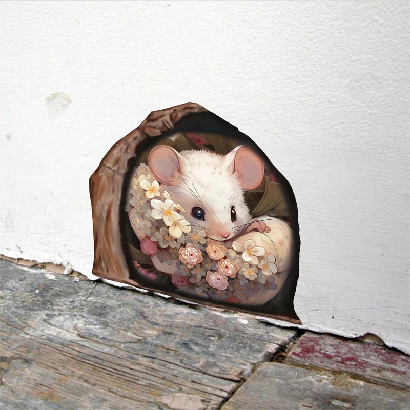 12Pcs Realistic Mouse Hole Wall Stickers Funny Cute Mouse Home Decorative Wall Decals Decorative Stickers For Corner Stairs
12Pcs Realistic Mouse Hole Wall Stickers Funny Cute Mouse Home Decorative Wall Decals Decorative Stickers For Corner Stairs