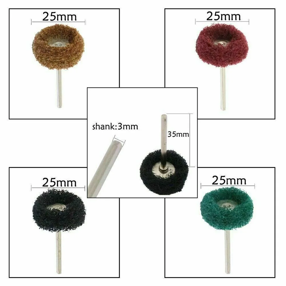 12pcs Scouring Pad For Mini Drill Abrasive Brush 35mm Shank Buffing Wheel Nylon Fiber Grinding Sanding Head Polishing Tools
12pcs Scouring Pad For Mini Drill Abrasive Brush 35mm Shank Buffing Wheel Nylon Fiber Grinding Sanding Head Polishing Tools