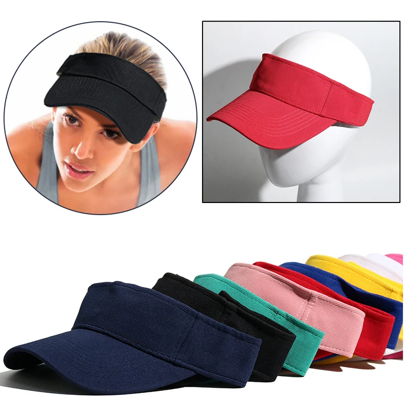 Spring Summer Sports Sun Hats Women Men's Cap Adjustable Cotton Visor UV Protection Top Empty Tennis Golf Running Sunscreen
Spring Summer Sports Sun Hats Women Men's Cap Adjustable Cotton Visor UV Protection Top Empty Tennis Golf Running Sunscreen