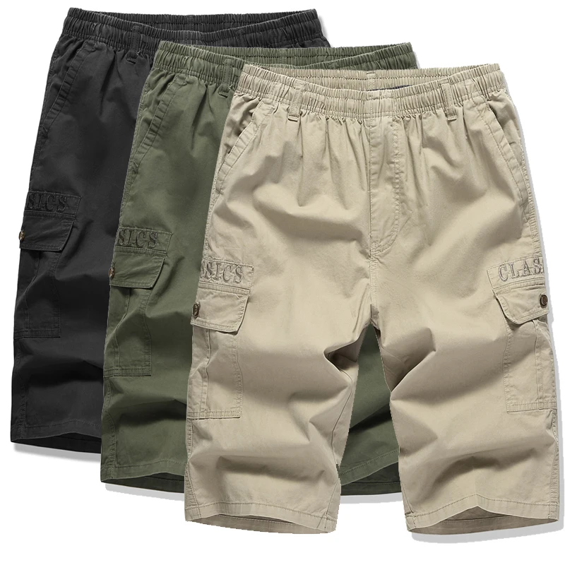 2023 New Men's Shorts Summer Breeches Cotton Casual Sweat Men Black Classic Loose Clothing Beach Male Shorts with Multi Pockets
2023 New Men's Shorts Summer Breeches Cotton Casual Sweat Men Black Classic Loose Clothing Beach Male Shorts with Multi Pockets