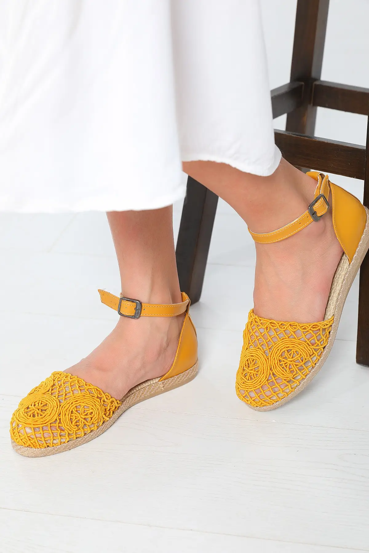 Women Sandals Mustard Ankle Belt Straw Detailed Comfortable Sole Summer Comfort Breathable Casual Ladies Sandals
Women Sandals Mustard Ankle Belt Straw Detailed Comfortable Sole Summer Comfort Breathable Casual Ladies Sandals