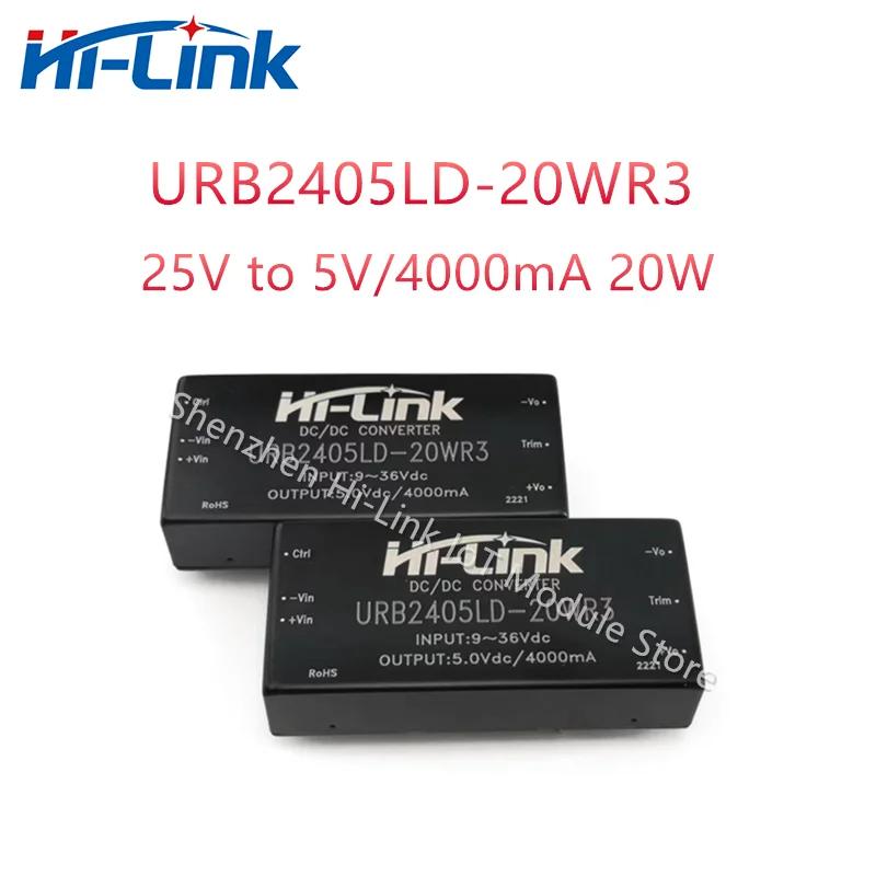 Intelligent Household DCDC URB2405LD-20WR3 25V TO 5V 4000mA 20W Isolated Converter Power Supply Module Manufacturer Step Down
Intelligent Household DCDC URB2405LD-20WR3 25V TO 5V 4000mA 20W Isolated Converter Power Supply Module Manufacturer Step Down