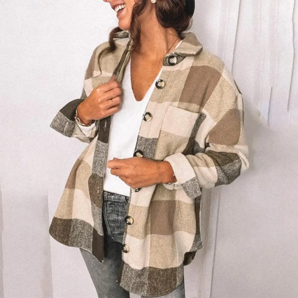 Durable Spring Shirt Single-breasted Spring Clothing Ladies Shirt Women Commute Spring Blouse Cardigan Coat
Durable Spring Shirt Single-breasted Spring Clothing Ladies Shirt Women Commute Spring Blouse Cardigan Coat