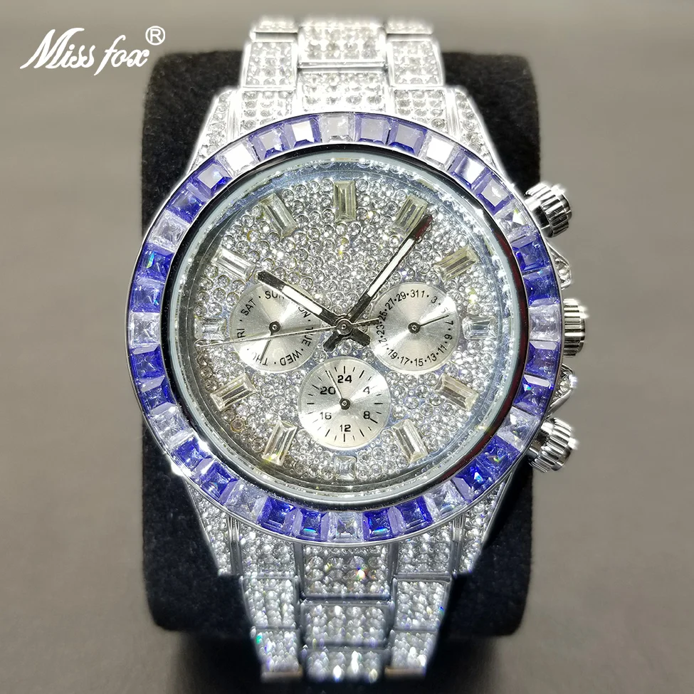 New Ice Out Watches For Men Luxury Full Moissanite Calendar Quartz Wristwatch Hip Hop Fashion Waterproof Relogio Masculino 2023
New Ice Out Watches For Men Luxury Full Moissanite Calendar Quartz Wristwatch Hip Hop Fashion Waterproof Relogio Masculino 2023