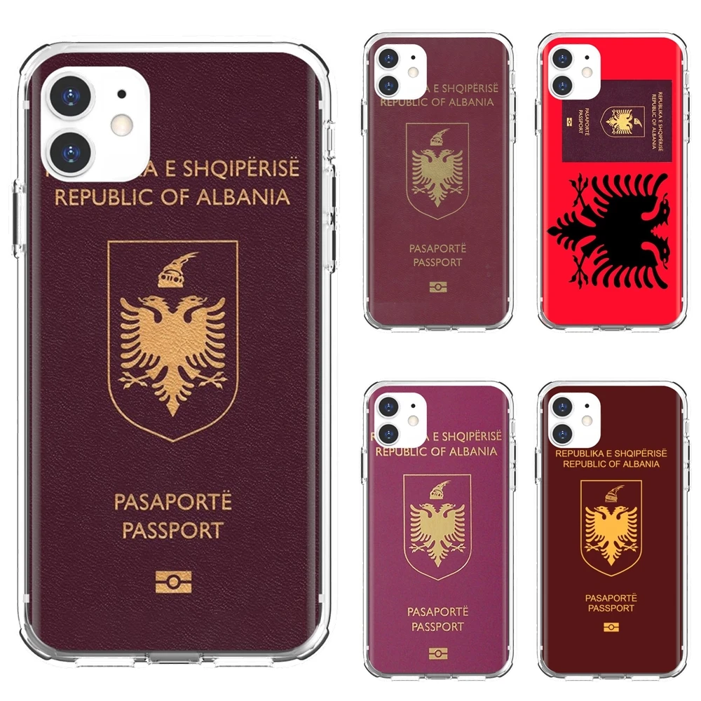 Albania Passport For iPhone 10 11 12 13 Mini Pro 4S 5S SE 5C 6 6S 7 8 X XR XS Plus Max 2020 Silicone Phone Skin Case
Albania Passport For iPhone 10 11 12 13 Mini Pro 4S 5S SE 5C 6 6S 7 8 X XR XS Plus Max 2020 Silicone Phone Skin Case