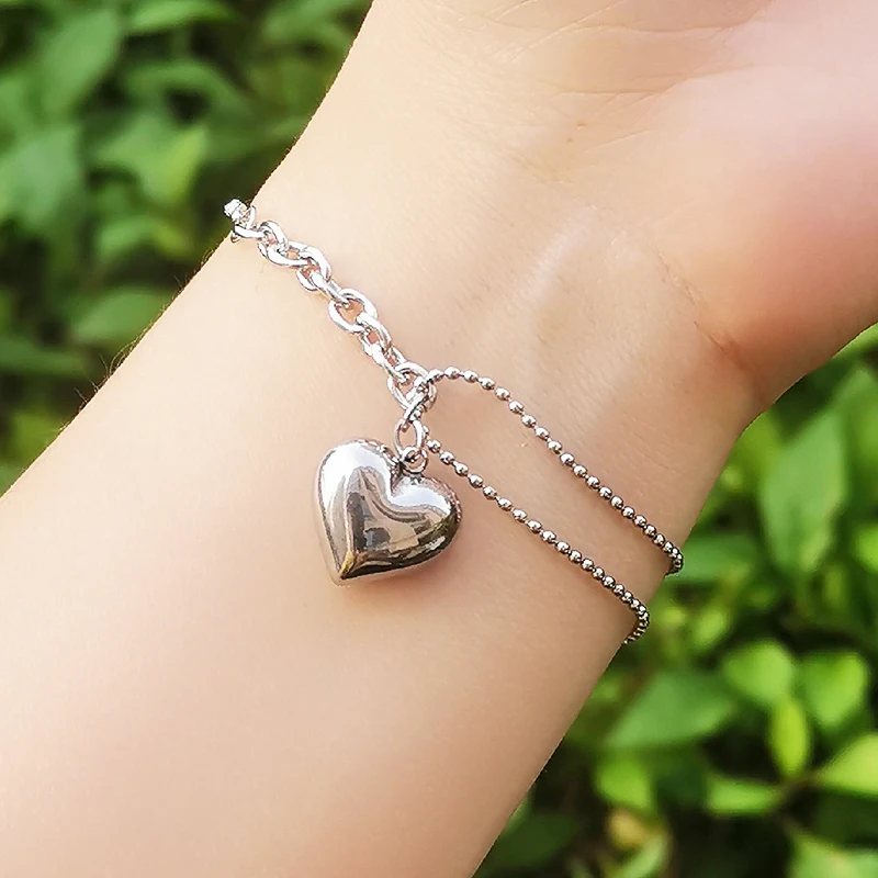 KIOOZOL Punk Heart Pendant Stainless Steel Bracelet for Women Gold Silver Color Bracelets on hand Bracelets Fashion 2022 042 KO2
KIOOZOL Punk Heart Pendant Stainless Steel Bracelet for Women Gold Silver Color Bracelets on hand Bracelets Fashion 2022 042 KO2