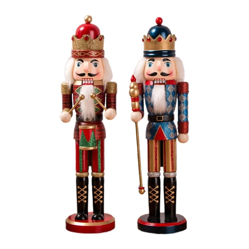 15 Inch Glitter Wooden Nutcracker Soldier King Figures Holiday Christmas Decor
15 Inch Glitter Wooden Nutcracker Soldier King Figures Holiday Christmas Decor