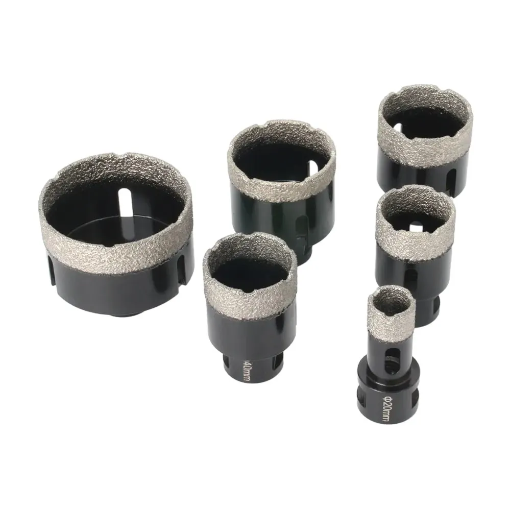 6Pcs M14 Thread Diamond Dry Drill Bit Vacuum Brazed Drilling Core Bits Set Porcelain Tiles Crowns Granite Marble Hole Saw Cutter
6Pcs M14 Thread Diamond Dry Drill Bit Vacuum Brazed Drilling Core Bits Set Porcelain Tiles Crowns Granite Marble Hole Saw Cutter