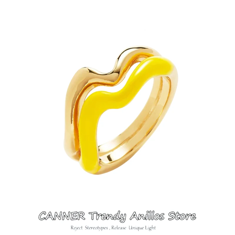 CANNER Two-tone Enamel Stacking Rings For Women Men Finger Rings Vintage Drip Oil Aesthetic INS Trendy Jewelry anillos mujer
CANNER Two-tone Enamel Stacking Rings For Women Men Finger Rings Vintage Drip Oil Aesthetic INS Trendy Jewelry anillos mujer