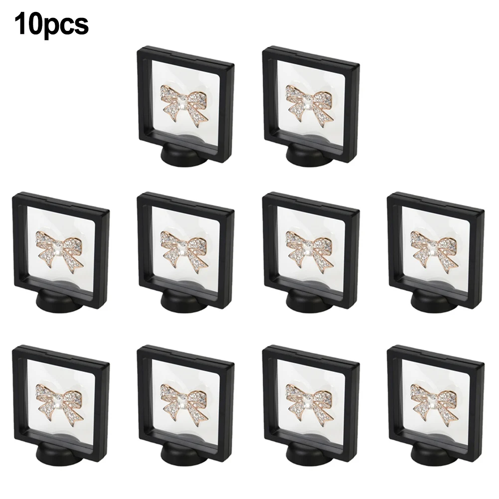 10pcs Display Box 3D Floating Frame Holder Stand Box For Jewelry Ring Coin Display Case Gem Necklace Display Box Holder 11x11cm
10pcs Display Box 3D Floating Frame Holder Stand Box For Jewelry Ring Coin Display Case Gem Necklace Display Box Holder 11x11cm