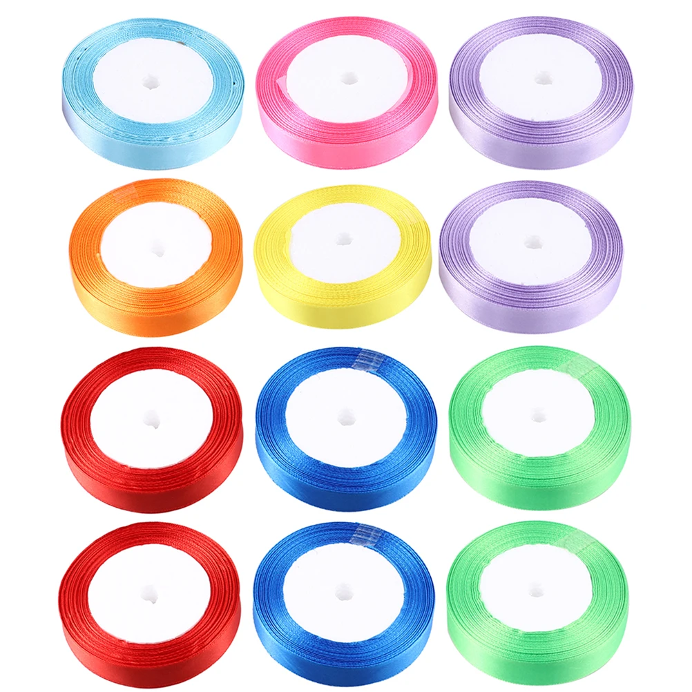 15 Roll of Ribbons Solid Color Ribbons Decorative Wrapping Ribbon DIY Accessory for Package
15 Roll of Ribbons Solid Color Ribbons Decorative Wrapping Ribbon DIY Accessory for Package