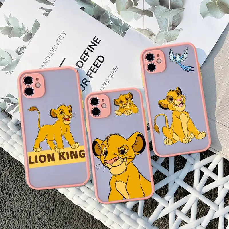 Simba Lion King Phone Case For iphone 14 13 12 11 Pro Max Mini Plus X XS XR Pink Matte Transparent Cover
Simba Lion King Phone Case For iphone 14 13 12 11 Pro Max Mini Plus X XS XR Pink Matte Transparent Cover