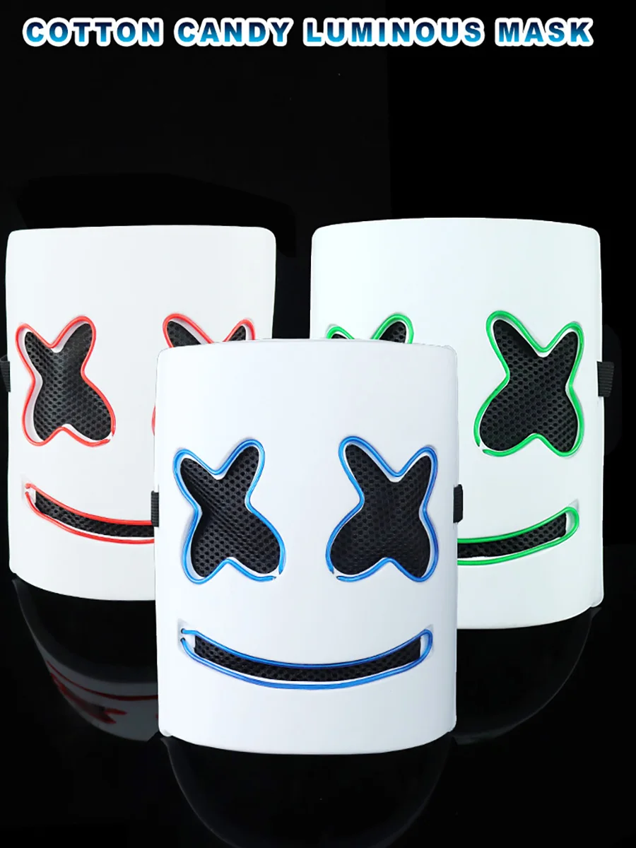 Luminous Mask for Festival Halloween Rave Glow In the Dark Mask Masquerade Carnival Prop Safe Breathable Cosplay Mask Christmas
Luminous Mask for Festival Halloween Rave Glow In the Dark Mask Masquerade Carnival Prop Safe Breathable Cosplay Mask Christmas