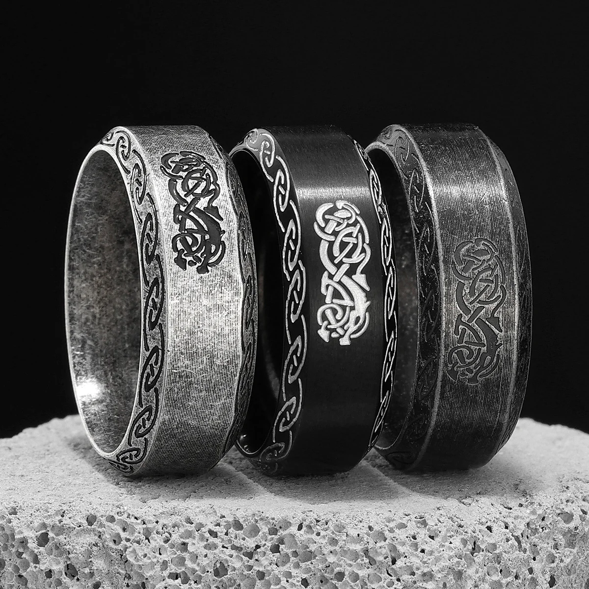 Nordic Viking Dragon Celtic Knot Stainless Steel Womens Mens Rings Punk Vintage For Boyfriend Jewelry Creativity Gift Wholesale
Nordic Viking Dragon Celtic Knot Stainless Steel Womens Mens Rings Punk Vintage For Boyfriend Jewelry Creativity Gift Wholesale