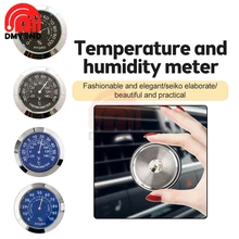 Mini Thermometer Mechanical 37mm Car Temperature Gauge With Double-sided Sticker Small Temperature Controller No Battery Analog