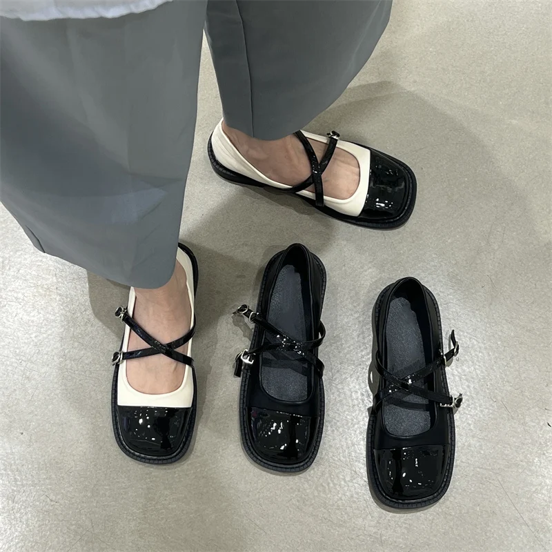 Womens Derby Shoes Casual Female Sneakers Flats All-Match Mixed Colors Square Toe Modis Leather Dress New Summer 2022 Korean Sh
Womens Derby Shoes Casual Female Sneakers Flats All-Match Mixed Colors Square Toe Modis Leather Dress New Summer 2022 Korean Sh