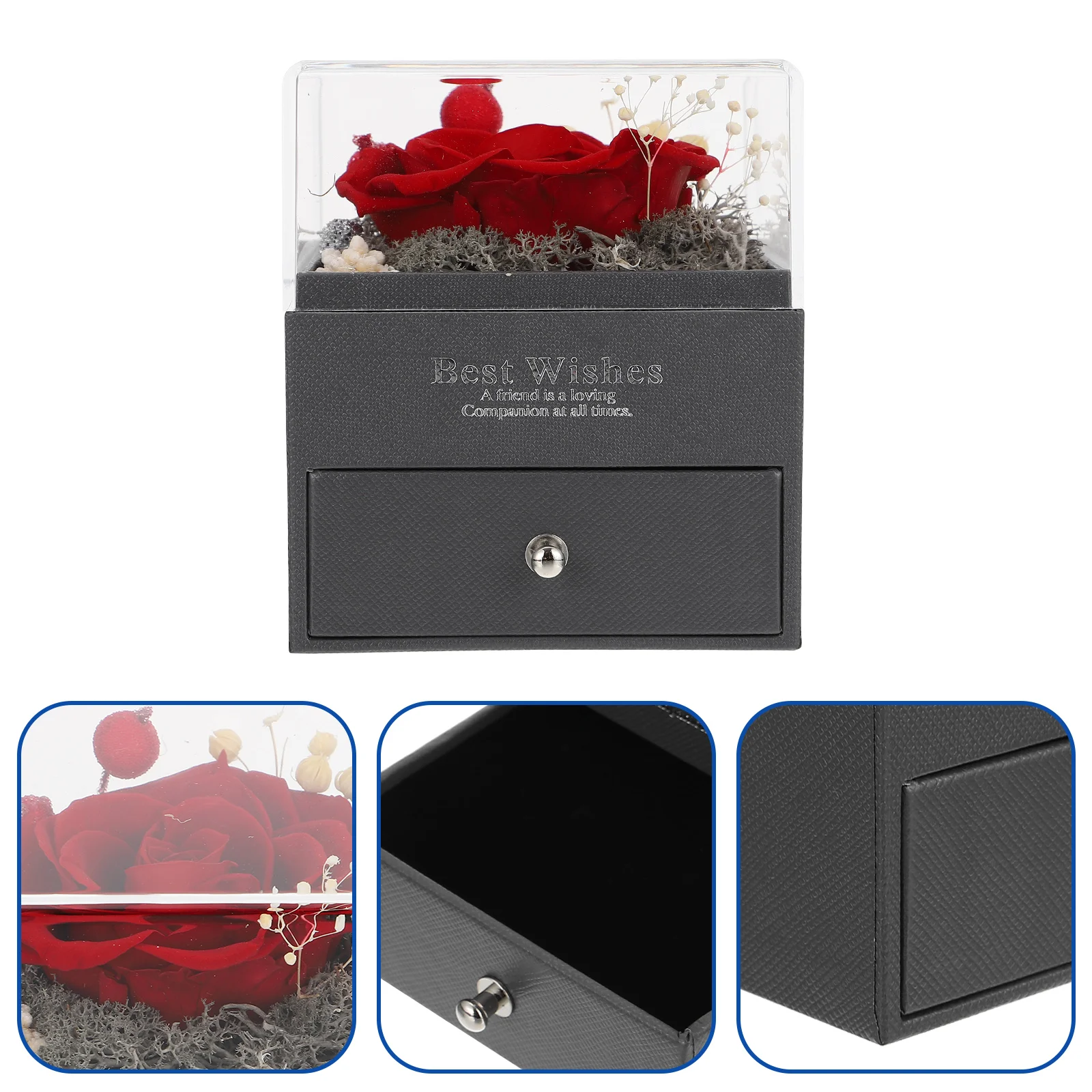 Box Ring Jewelry Gift Case Wedding Eternal Engagement Portable Display Organizer Diamond Storage Rose Boxes Proposalcontainer
Box Ring Jewelry Gift Case Wedding Eternal Engagement Portable Display Organizer Diamond Storage Rose Boxes Proposalcontainer