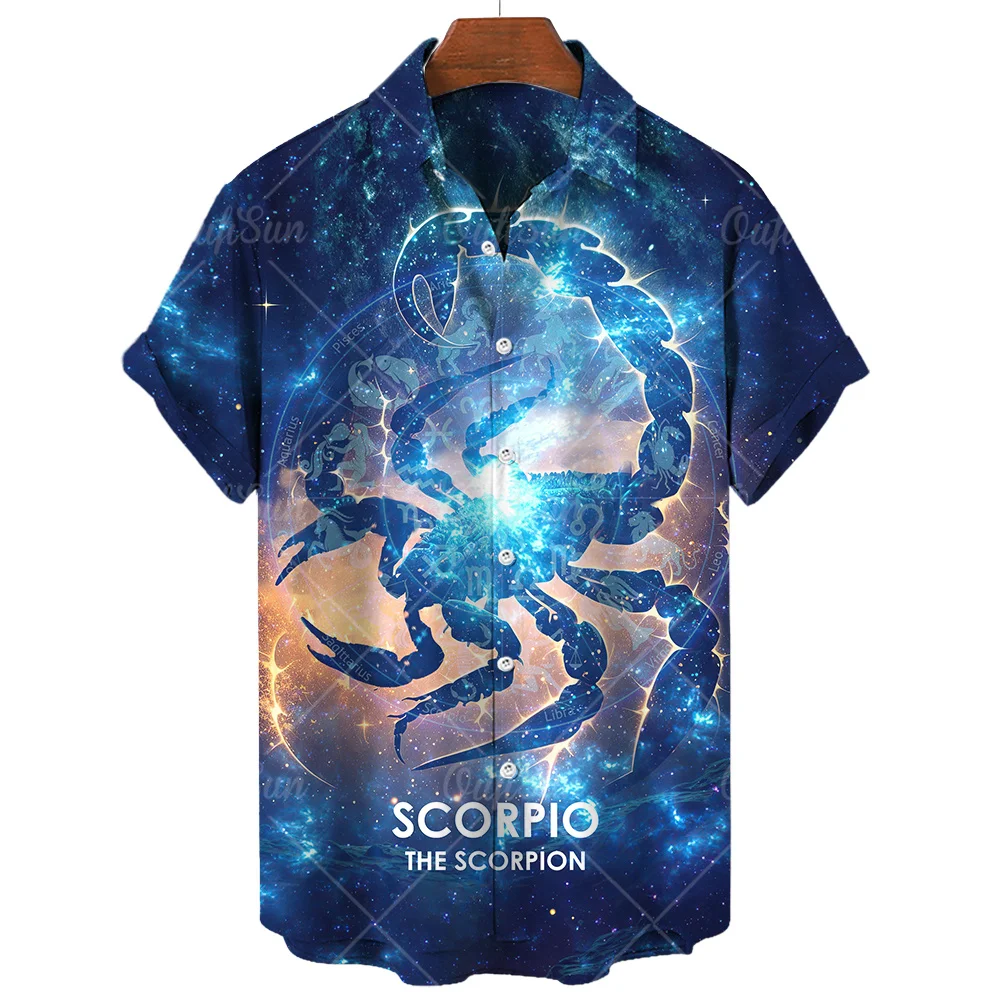 12 Constellations Shirt For Man Fashion Lapel Men'S Shirts Summer 3d Print Casual Hawaiian Shirt Man Street Button Short Sleeves
12 Constellations Shirt For Man Fashion Lapel Men'S Shirts Summer 3d Print Casual Hawaiian Shirt Man Street Button Short Sleeves