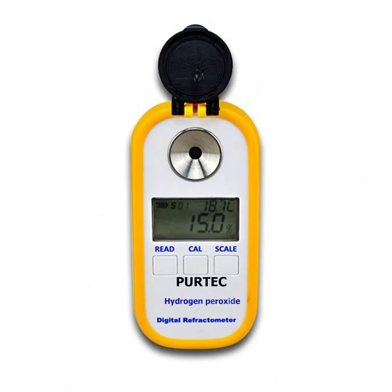 Food medical disinfection bulk hydrogen peroxide Disinfectant hydrogen peroxyde test concentration check digital refractometer
Food medical disinfection bulk hydrogen peroxide Disinfectant hydrogen peroxyde test concentration check digital refractometer
