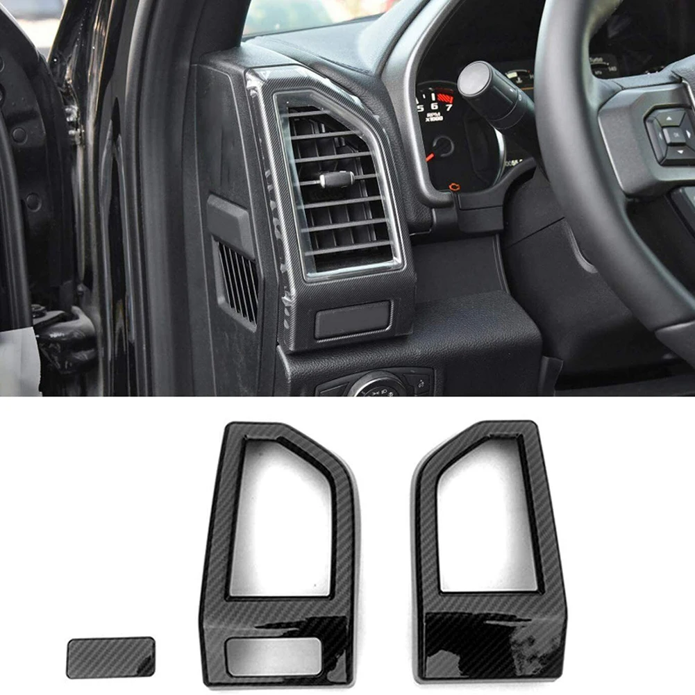 Molded Carbon Fiber Dashboard Air Vent Trim Cover For Ford F150 2015-2020 ABS Plastic Car Air Outlet Decoration Auto Accessories
Molded Carbon Fiber Dashboard Air Vent Trim Cover For Ford F150 2015-2020 ABS Plastic Car Air Outlet Decoration Auto Accessories