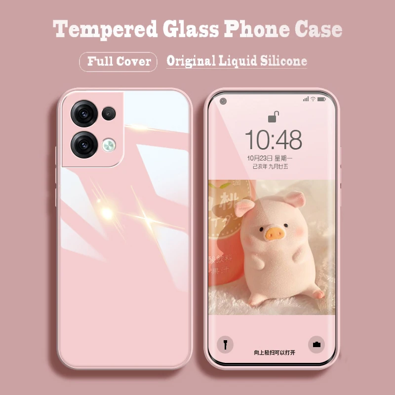 Solid Color Tempered Glass Case Case for Oppo Reno 8 7 5 Pro 6 Pro Plus Find X3 Lite X5 Pro Reno8 Reno7 Reno6 Silicone Cover
Solid Color Tempered Glass Case Case for Oppo Reno 8 7 5 Pro 6 Pro Plus Find X3 Lite X5 Pro Reno8 Reno7 Reno6 Silicone Cover