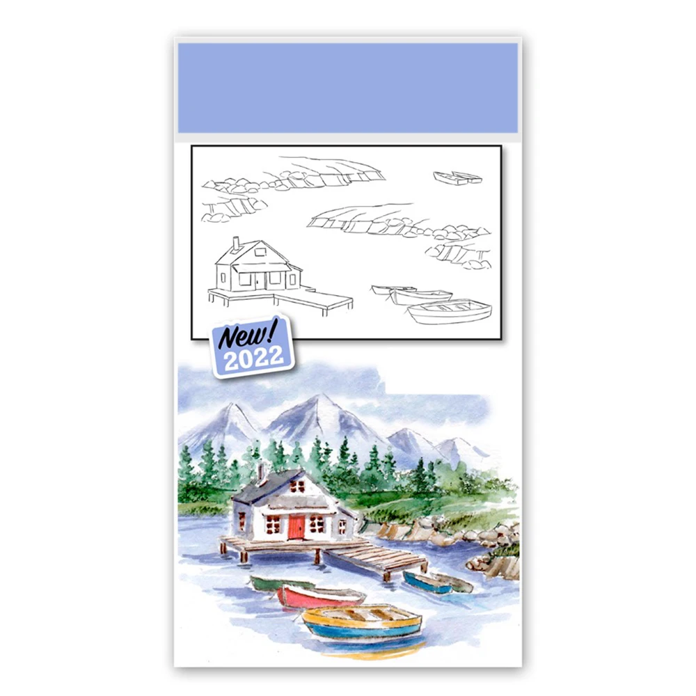 Новинка 2022, прозрачные штампы с рисунком акварели, реки, дома, лодки, берега для творчества, поздравительная открытка, скрапбукинг, штампы бе... 
Новинка 2022, прозрачные штампы с рисунком акварели, реки, дома, лодки, берега для творчества, поздравительная открытка, скрапбукинг, штампы бе...