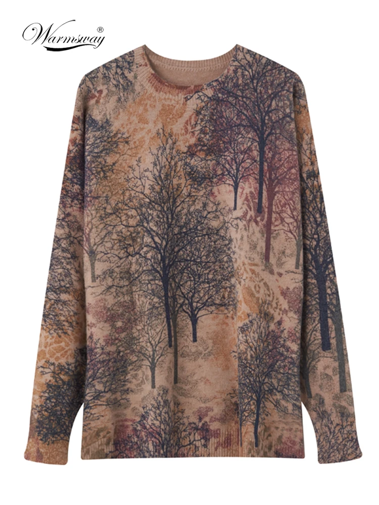 High Quality Women Print Sweater Oversize Long Sleeve O Neck Loose Pullovers Female Tops Mother's Gift Female Retro Daily C-245
High Quality Women Print Sweater Oversize Long Sleeve O Neck Loose Pullovers Female Tops Mother's Gift Female Retro Daily C-245