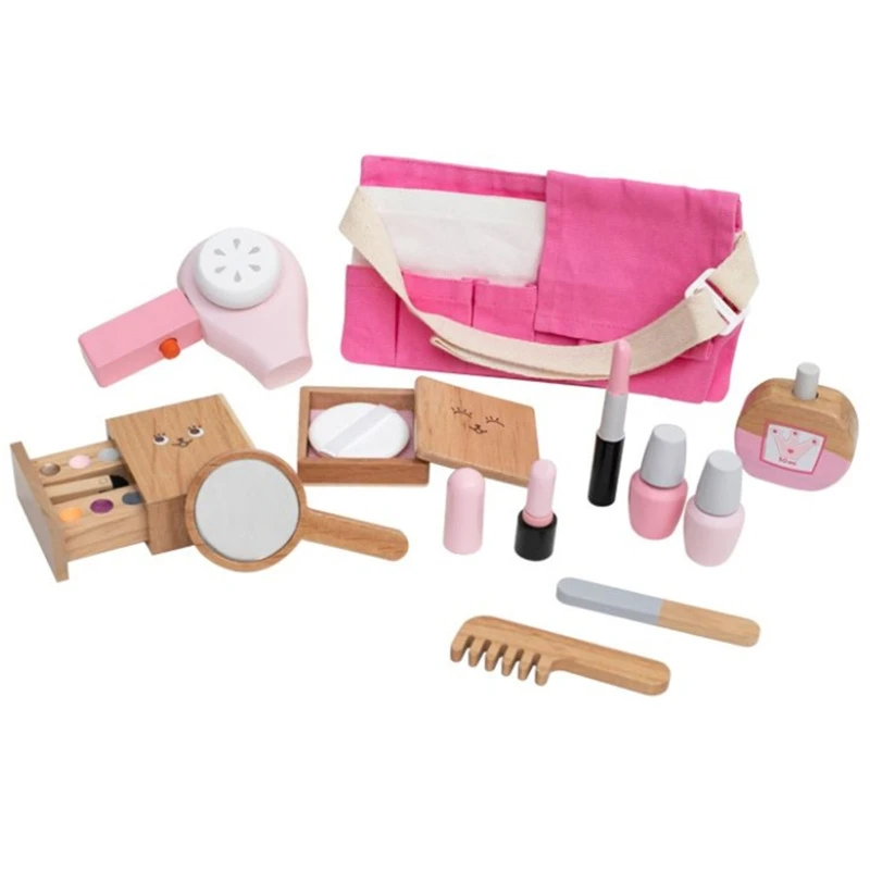 Makeup Kit for Girls with Cosmetic Bag Pretend Play Cosmetic Beauty Wooden Makeup Set with Transparent Bag for Girls
Makeup Kit for Girls with Cosmetic Bag Pretend Play Cosmetic Beauty Wooden Makeup Set with Transparent Bag for Girls