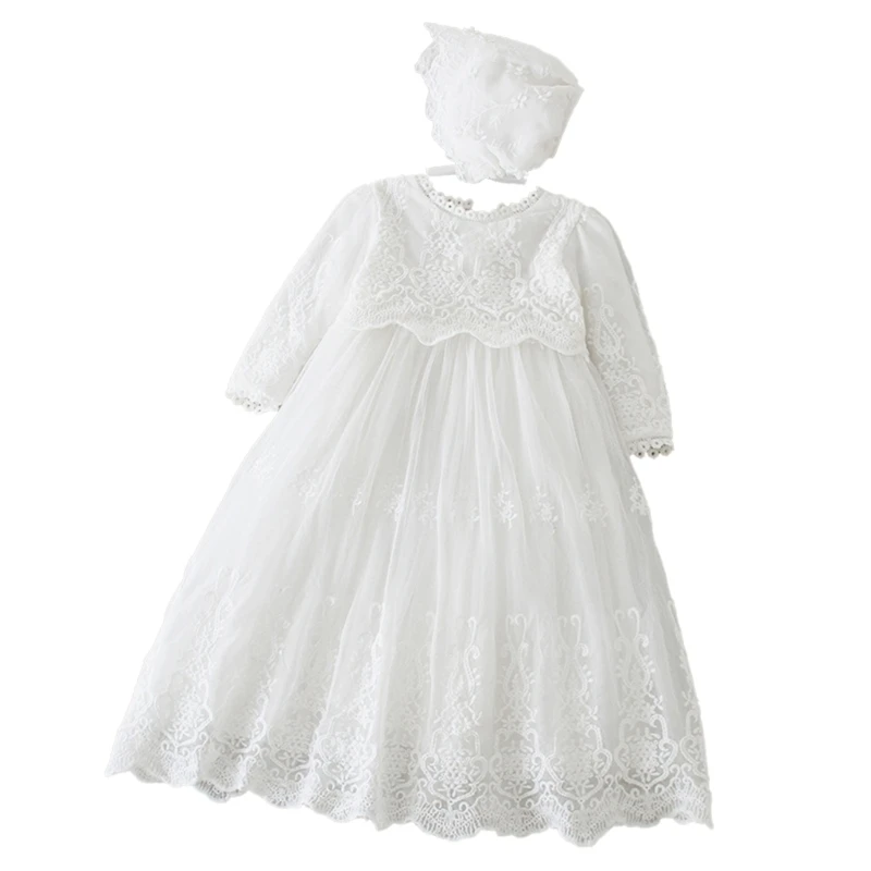 57EE Newborn Christening Formal Gown Dress Special Occasions Baptism Dresses Bonnet
57EE Newborn Christening Formal Gown Dress Special Occasions Baptism Dresses Bonnet