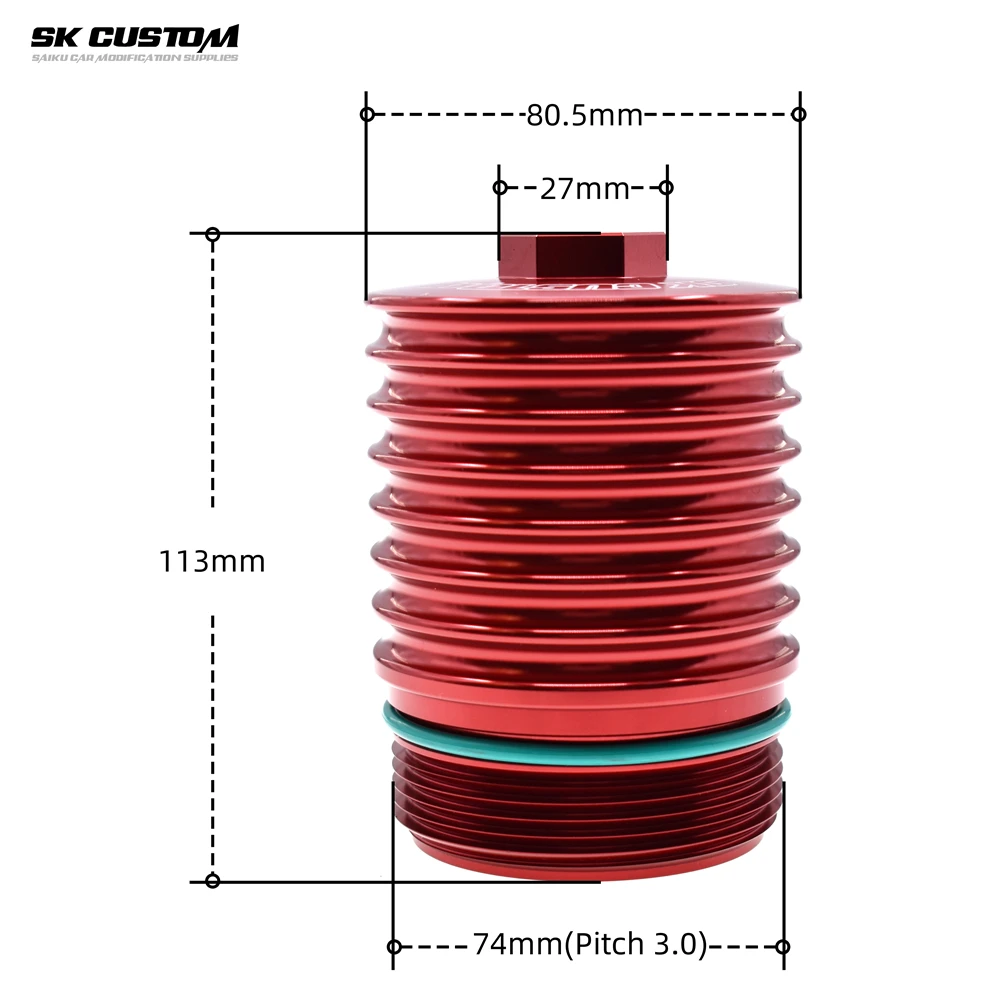 SKCUSTOM для Peugeot 106 206 307, крышка масляного фильтра, удлиненный корпус масляного фильтра из алюминиевого сплава для Citroen C2C3, модифицированный корпус автомобиля
SKCUSTOM для Peugeot 106 206 307, крышка масляного фильтра, удлиненный корпус масляного фильтра из алюминиевого сплава для Citroen C2C3, модифицированный корпус автомобиля