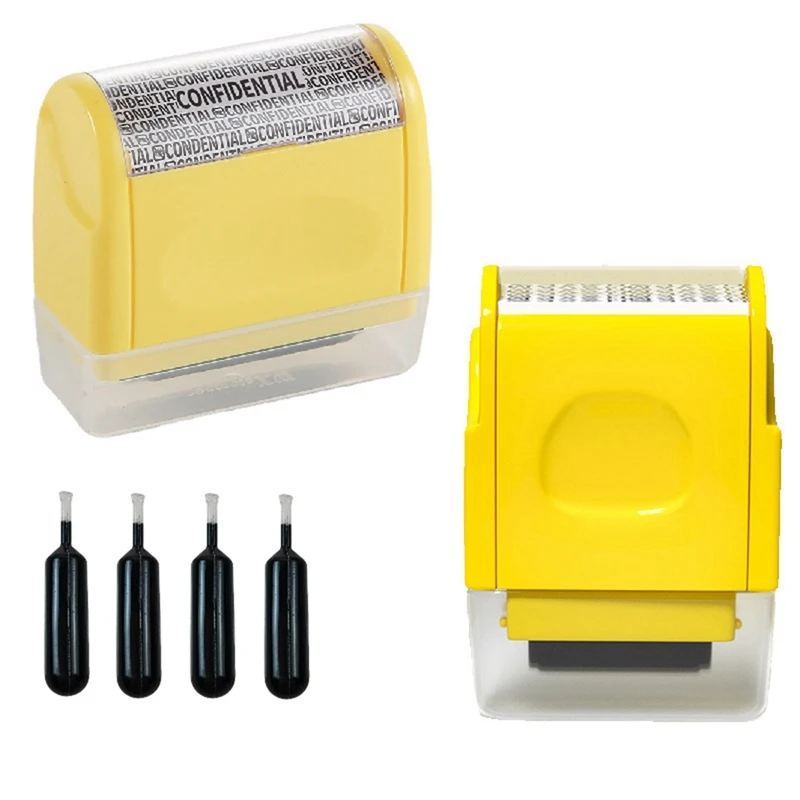 2Pcs Identity Theft Protection Roller Stamp Confidential Roller Stamp Privacy Information Stamp And 4 Pcs Refill Ink
2Pcs Identity Theft Protection Roller Stamp Confidential Roller Stamp Privacy Information Stamp And 4 Pcs Refill Ink