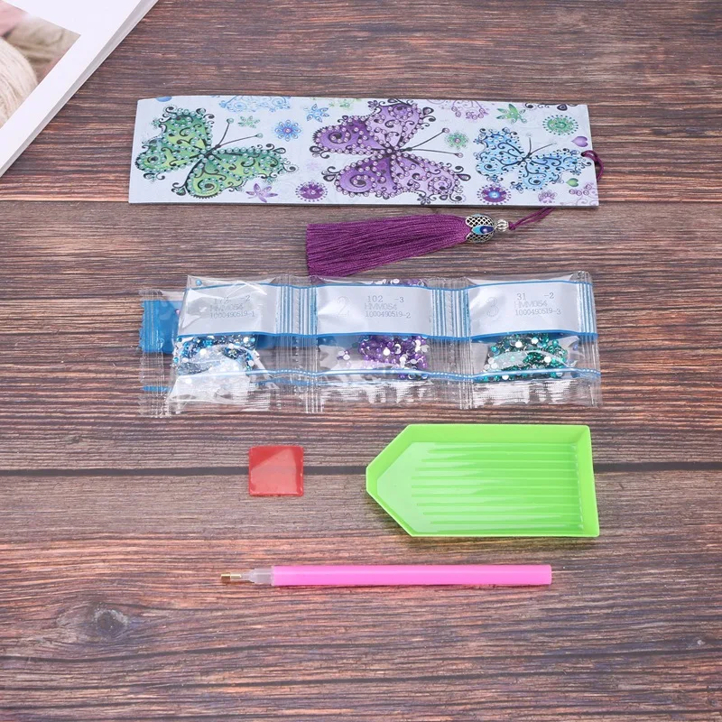 (2 Pack) DIY Diamond Painting Bookmarks, Embroidery Painting Tassel Leather Bookmark Set, Butterfly And Flower
(2 Pack) DIY Diamond Painting Bookmarks, Embroidery Painting Tassel Leather Bookmark Set, Butterfly And Flower